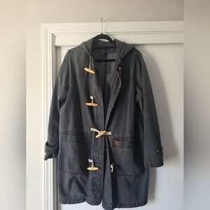 Denim&Co Charcoal Hooded Jacket